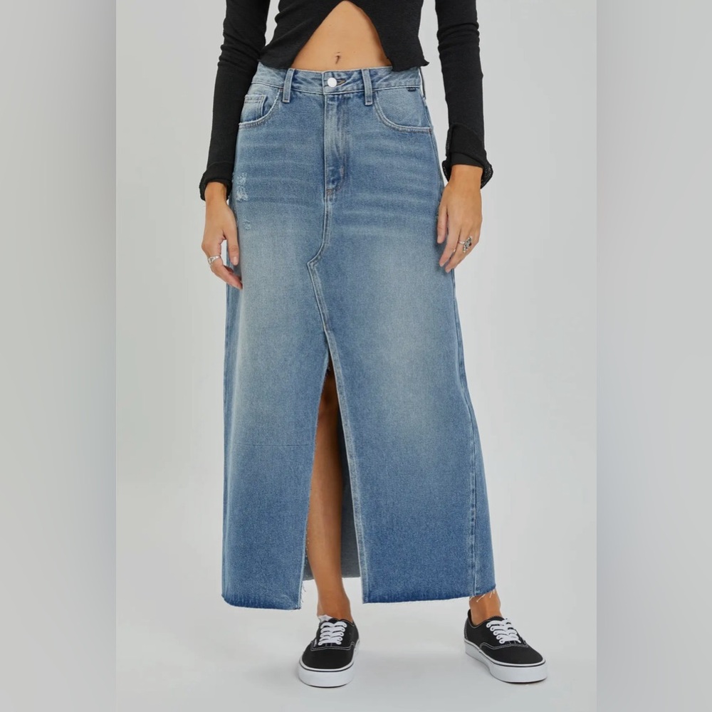 Midi Denim Skirt - Picture 3 of 3